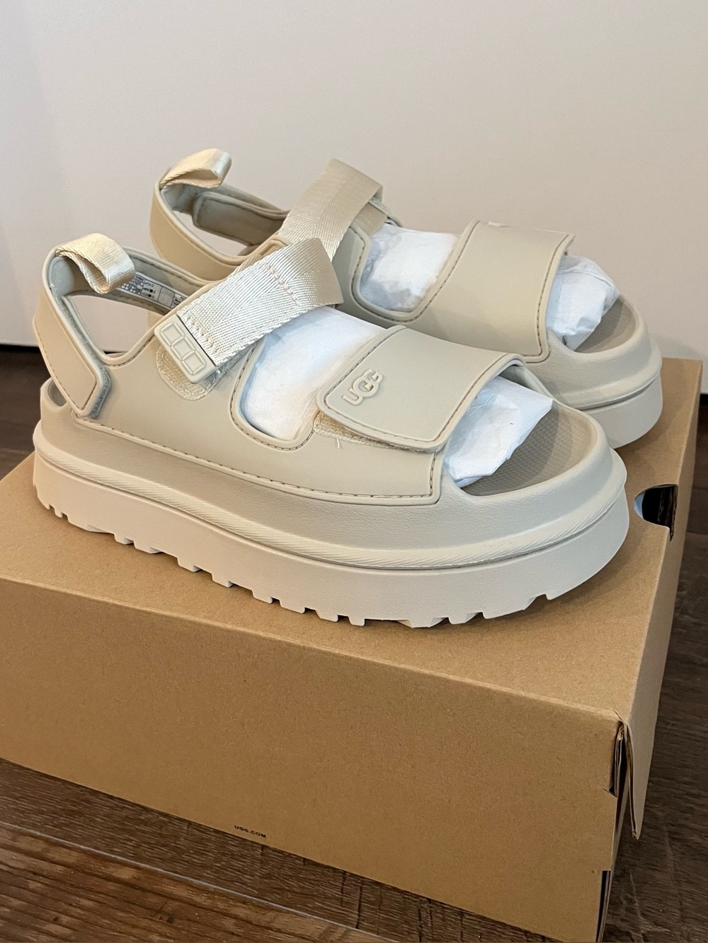 UGG Goldenglow Sandals in Sea Salt